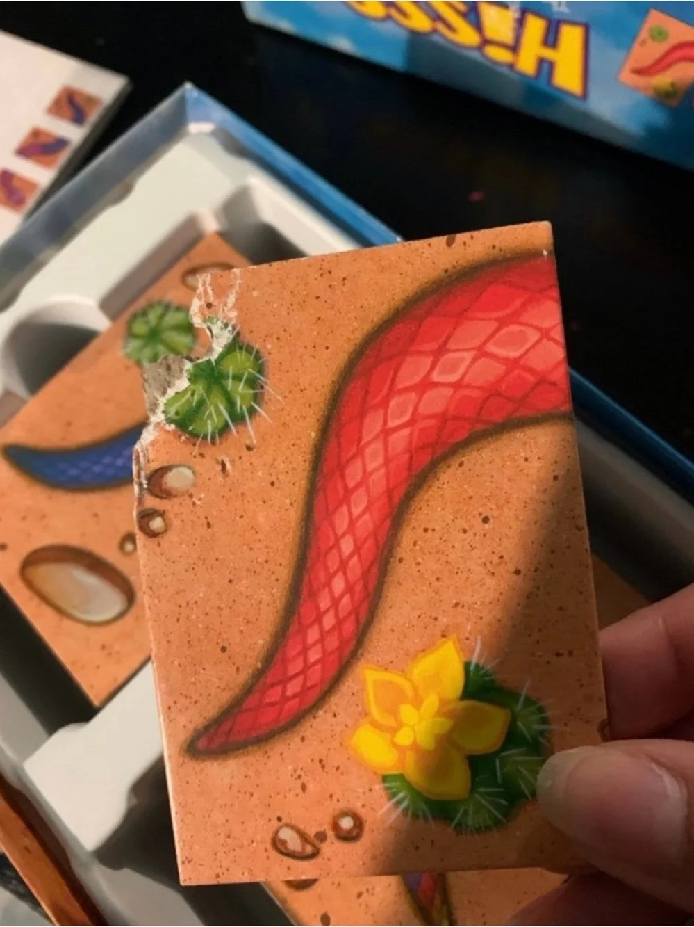 Hisss The Colorful Snake Making Tile Game Hiss Missing One Card